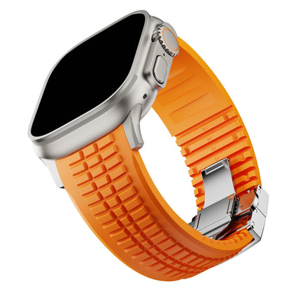 Sport Silicone Apple Watch Band with Metal Buckle