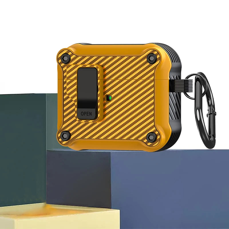 Security Lock Shockproof AirPods Case