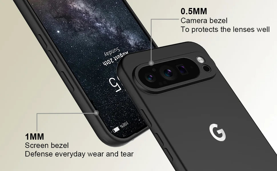 Funda protectora de silicona suave para Google Pixel