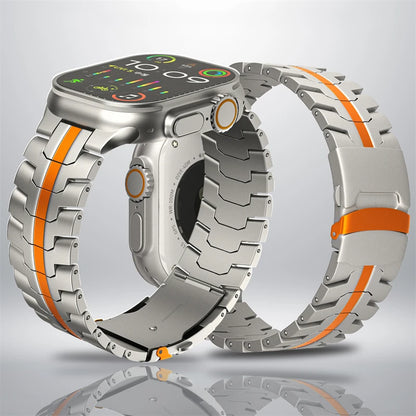 Titanium Color Stainless Steel Apple Watch Band