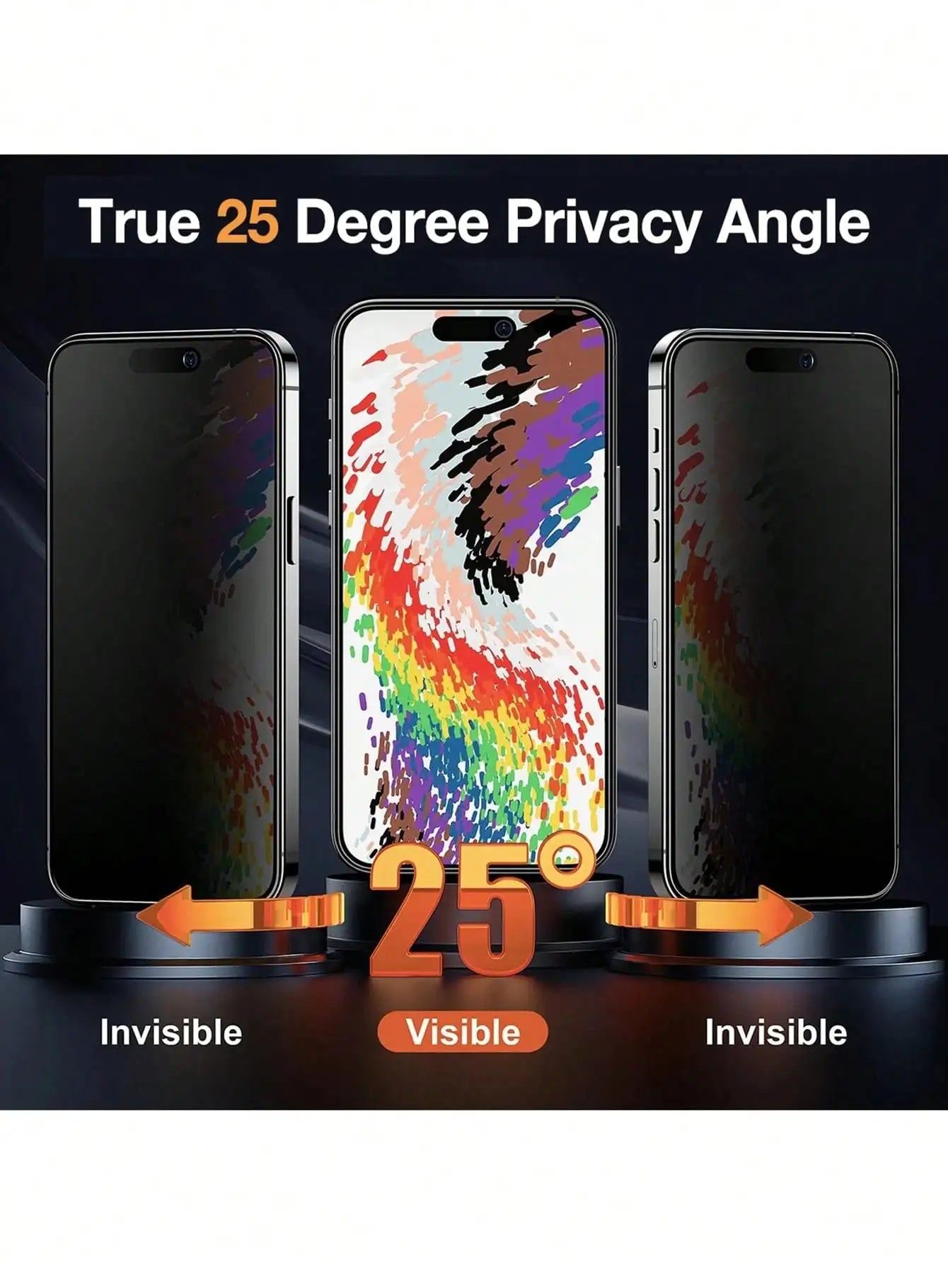Privacy Tempered Glass Screen Protector for iPhone