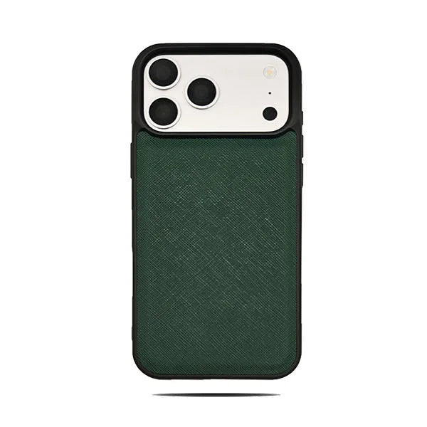 Saffiano PU Leather Luxury iPhone Case
