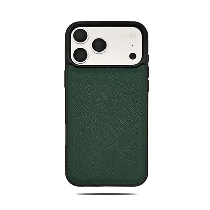 Saffiano PU Leather Luxury iPhone Case