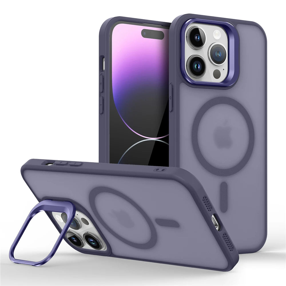 MagSafe Metal Lens Stand iPhone Case