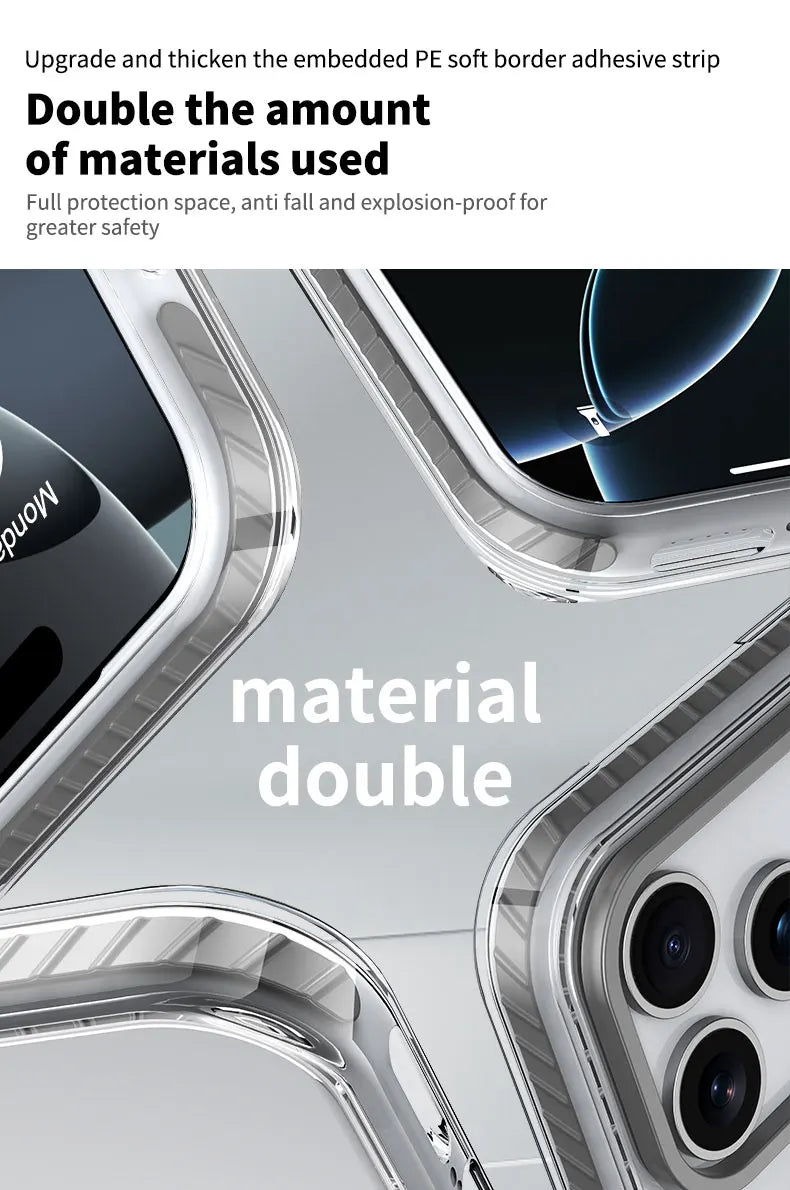 Luxury Clear MagSafe iPhone Case