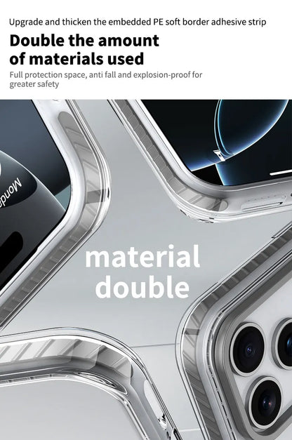 Luxury Clear MagSafe iPhone Case
