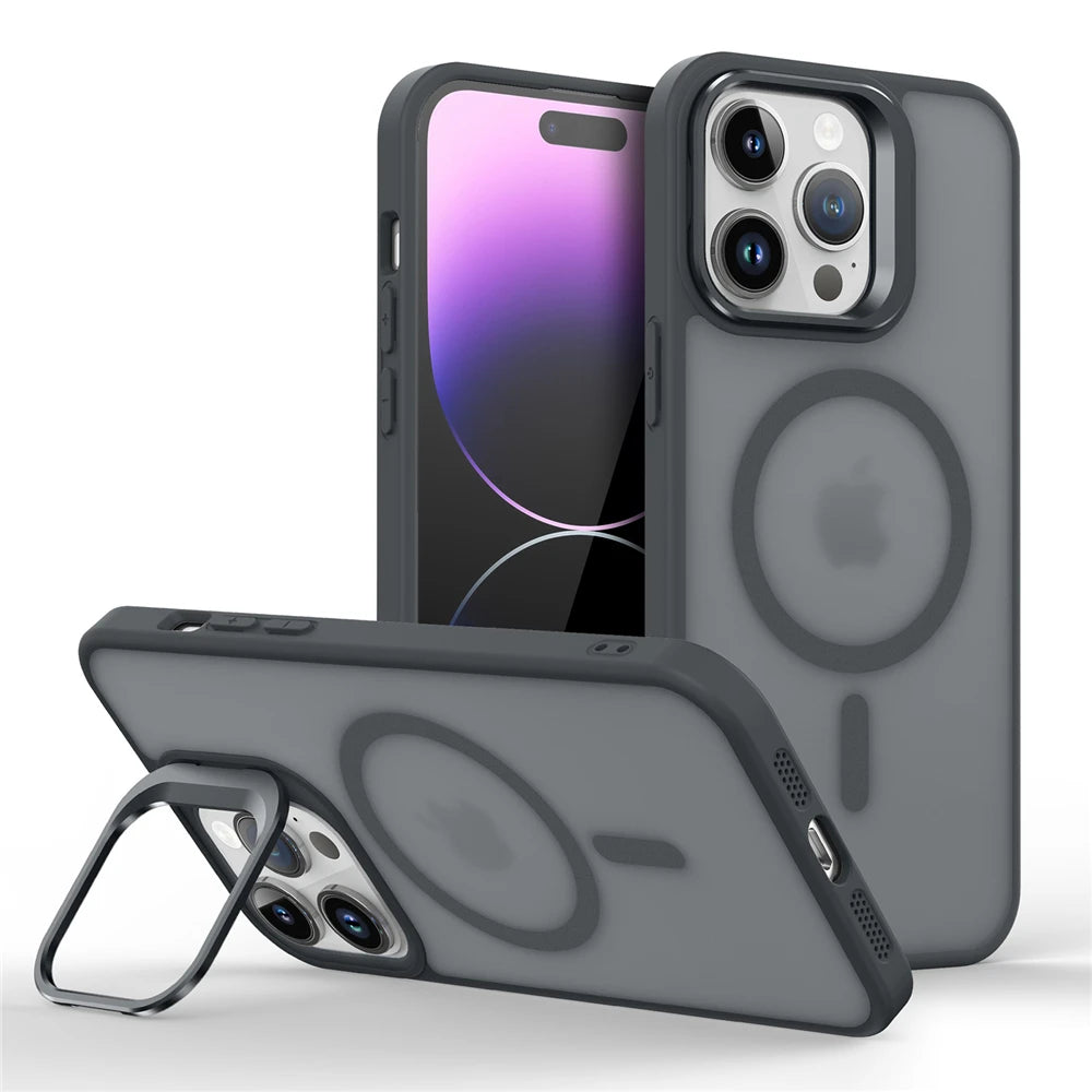 MagSafe Metal Lens Stand iPhone Case