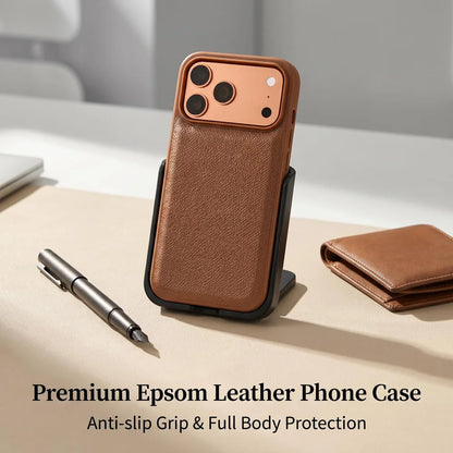 Premium Epsom Leather iPhone Case