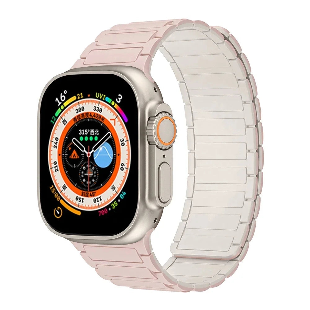 Magnetic Silicone Apple Watch Band