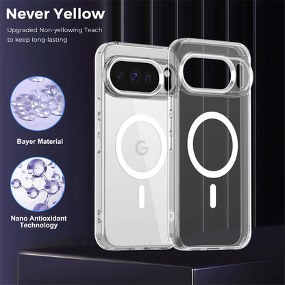 Funda Magnética Transparente de Lujo para Google Pixel