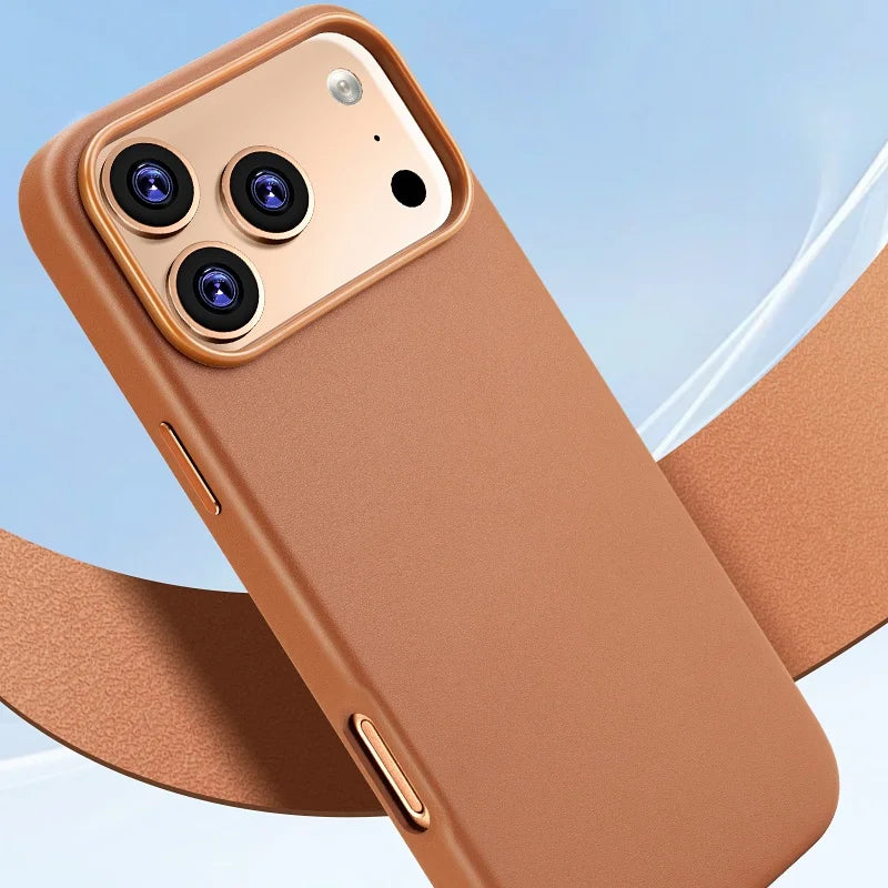 Slim Business Leather MagSafe iPhone Case