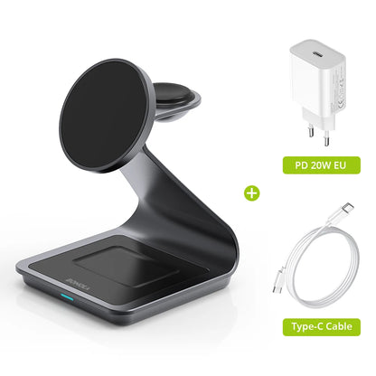 3-in-1 30W Magnetic Wireless Charging Station for iPhone