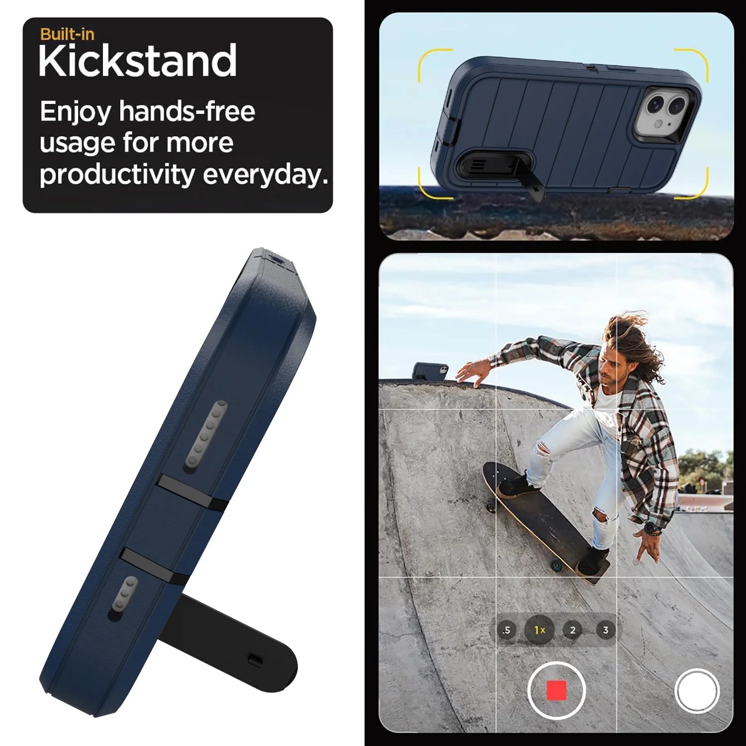 FortressStand | Heavy-Duty Kickstand Case