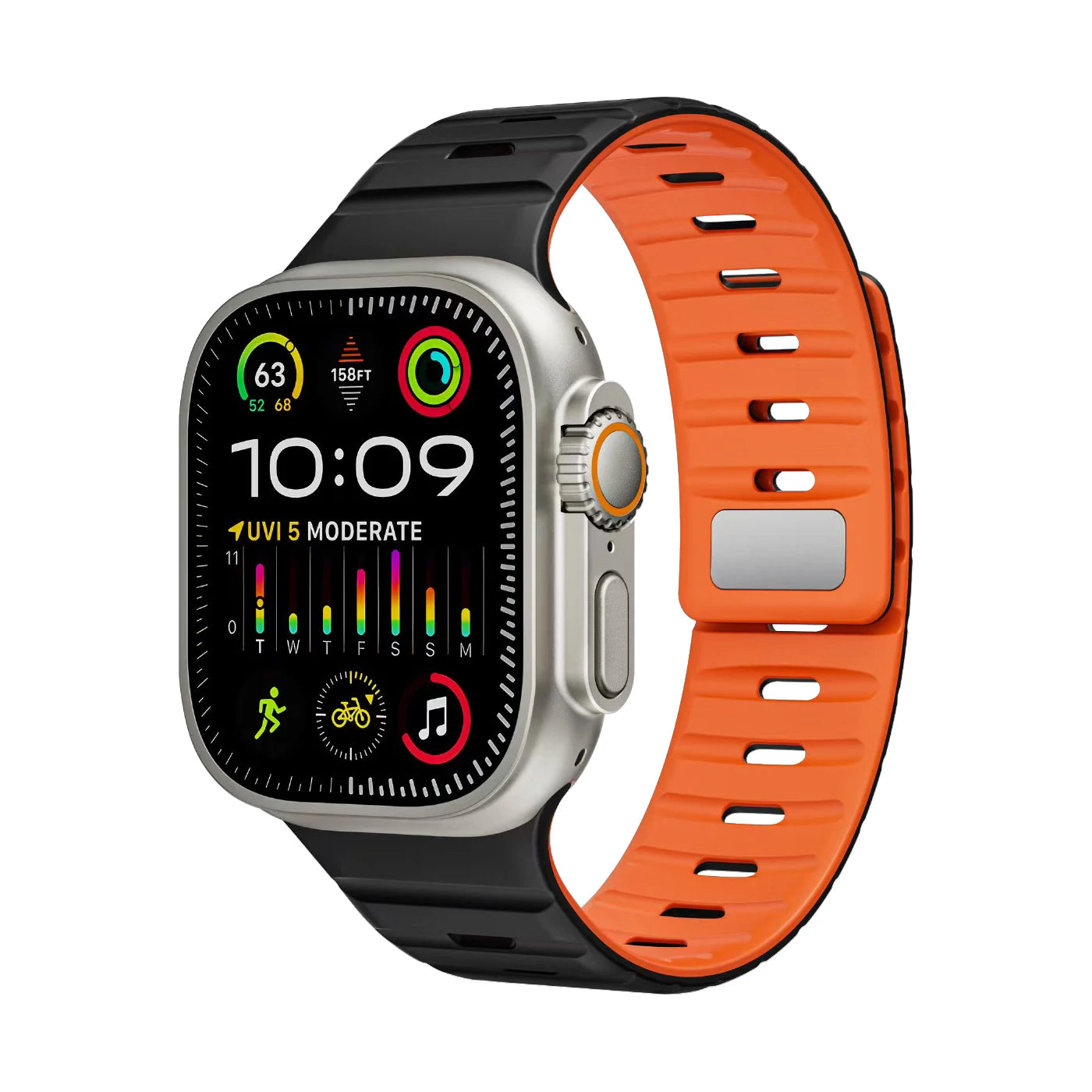Magnetic Silicone Apple Watch Band