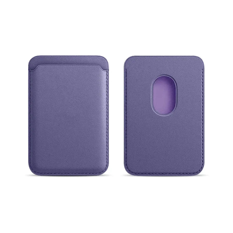 MagSafe Magnetic Leather Card Holder Case
