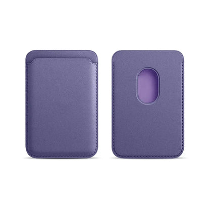 MagSafe Magnetic Leather Card Holder Case