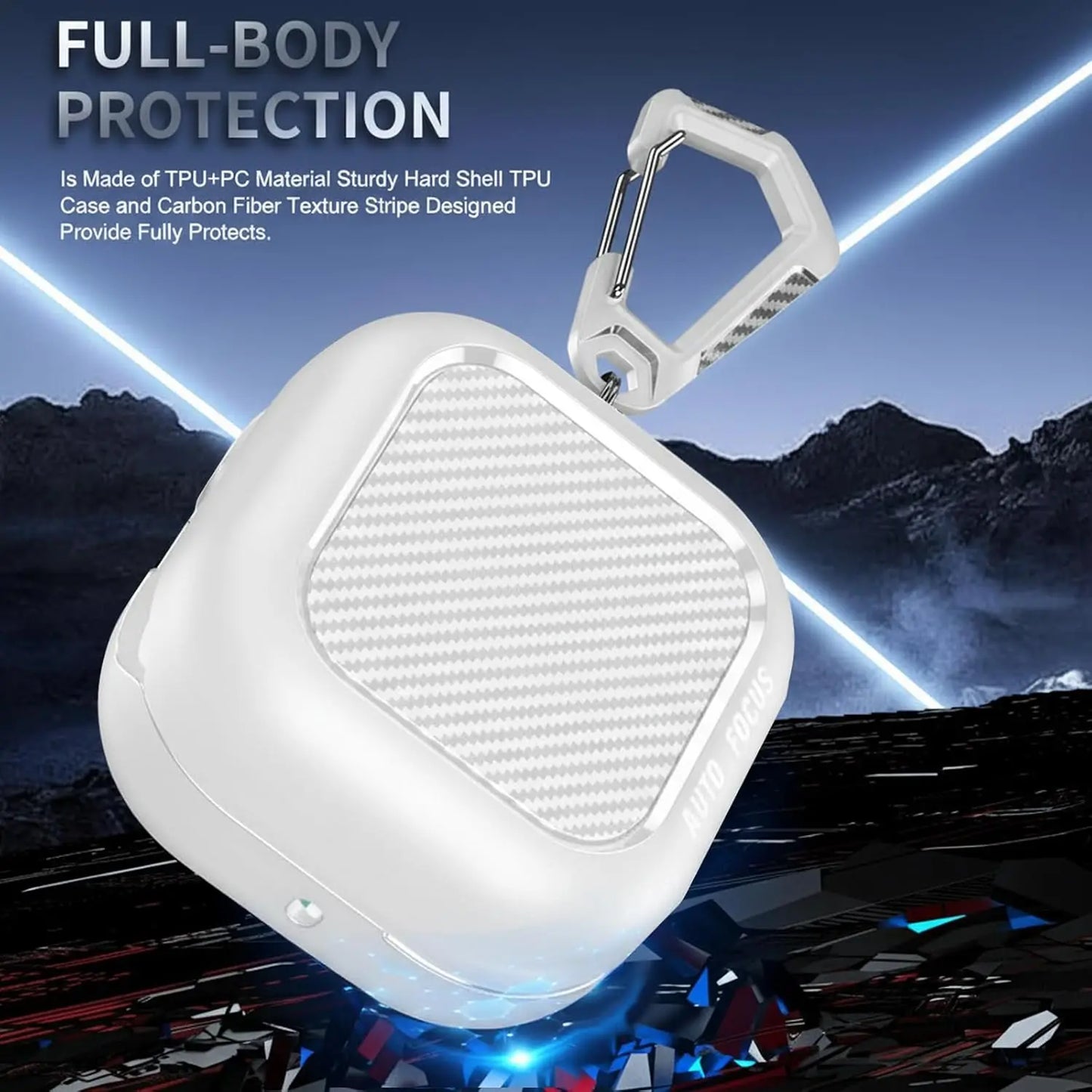 Carbon Fiber Protective Case for Galaxy Buds