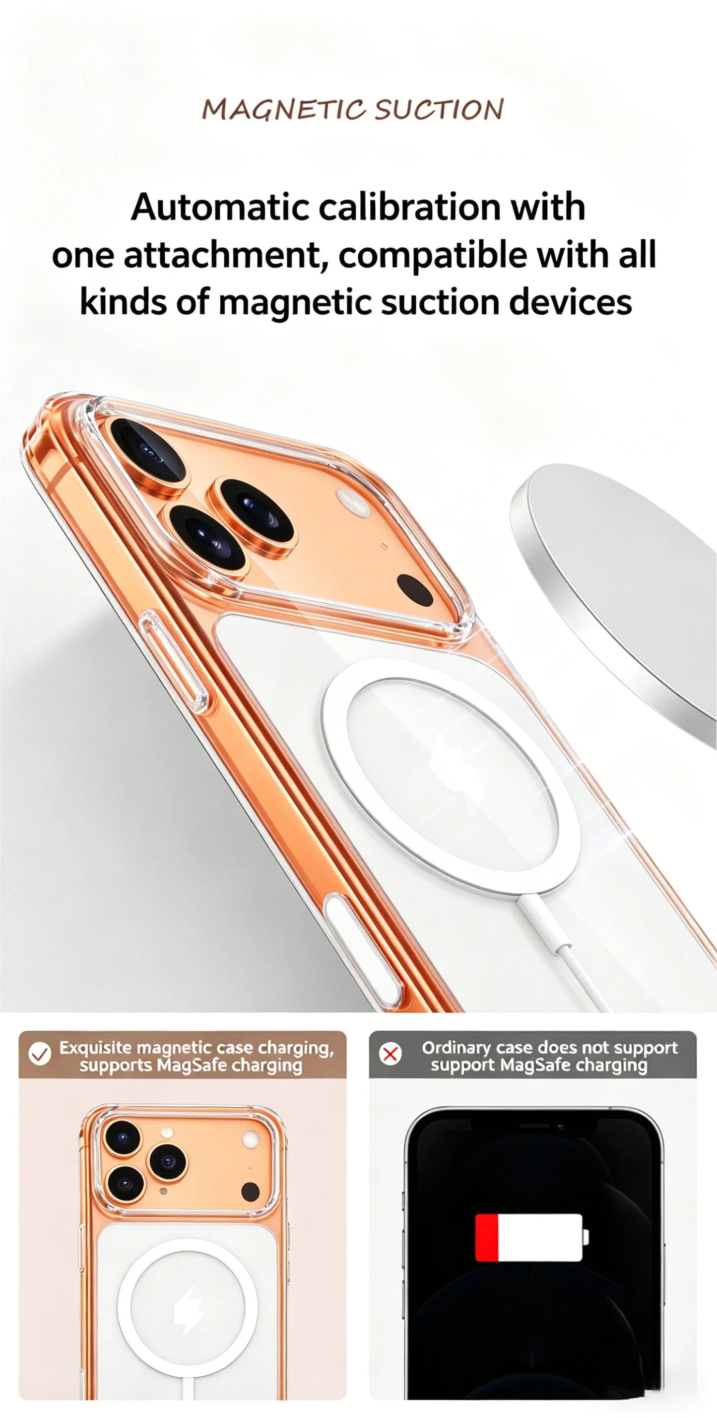 MagSafe Clear Shockproof iPhone 17 Pro Max Case