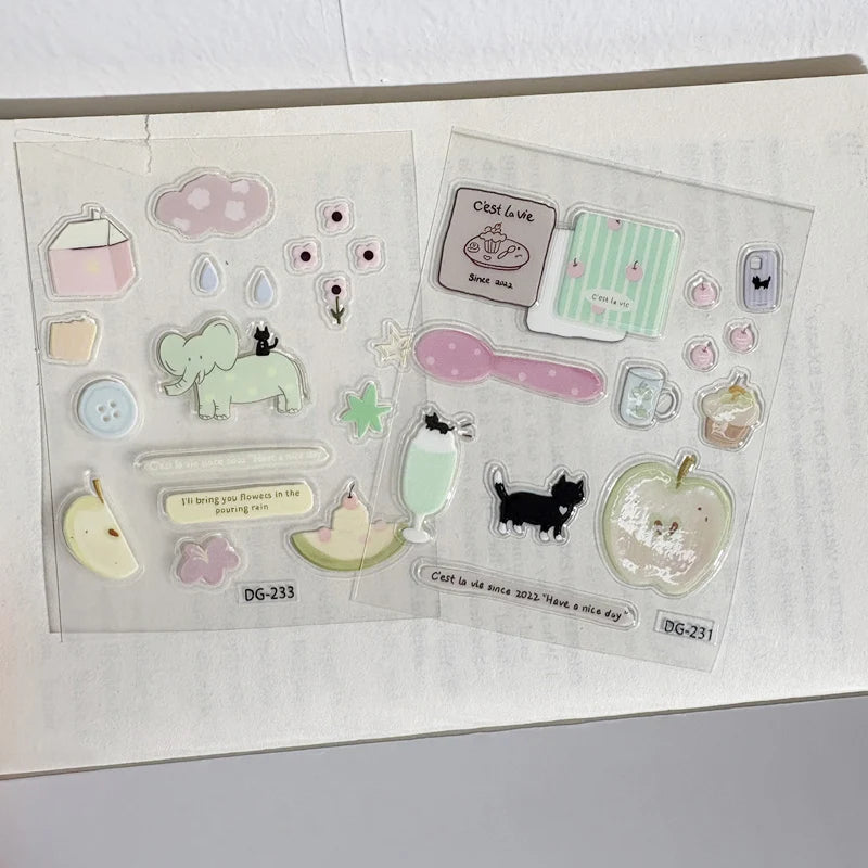 Kawaii Bloom | 3D Decorative Sticker Set