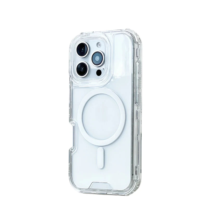 Neon Clear MagSafe Shockproof iPhone Case
