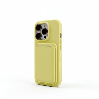 Luxury Silicone Card Holder iPhone Case