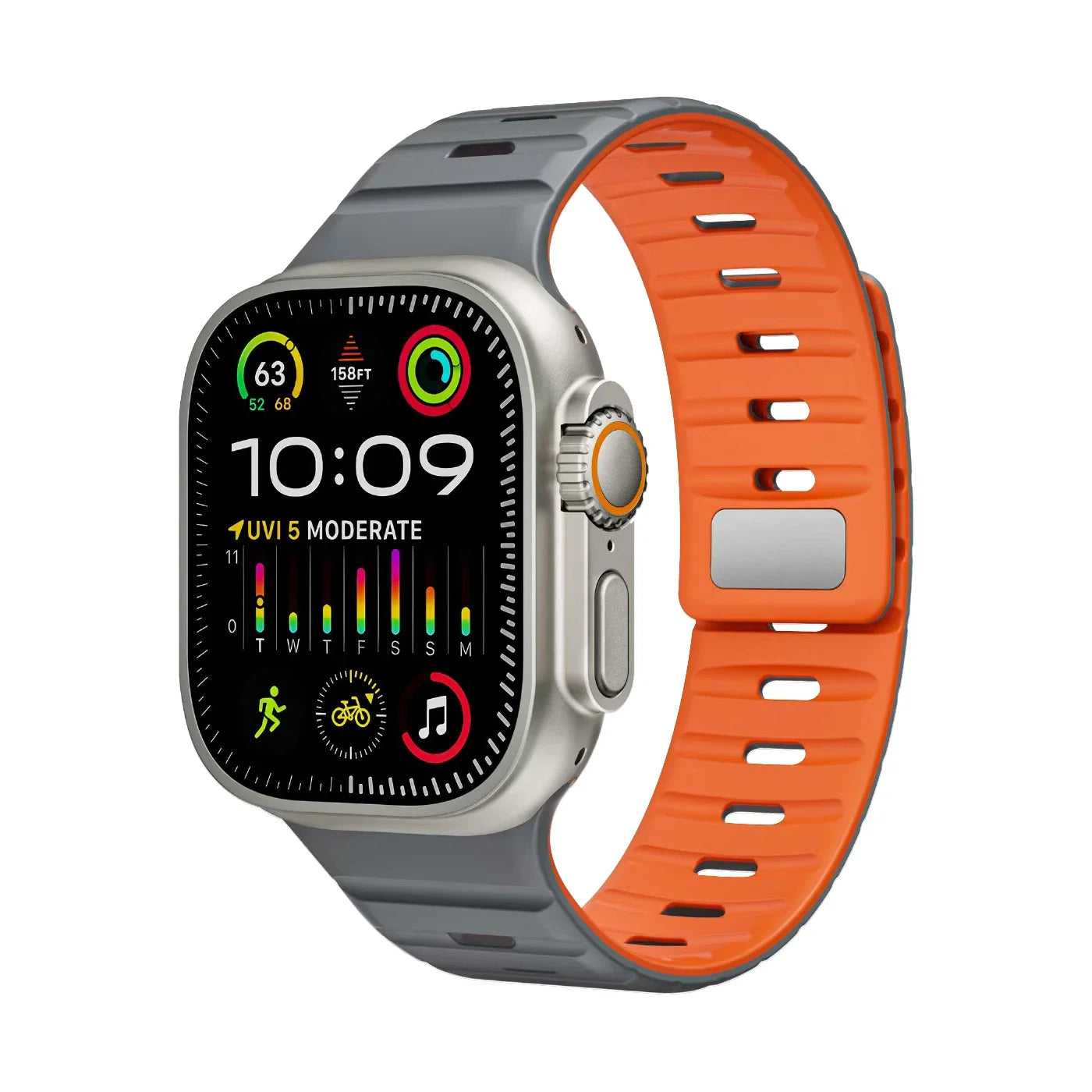 Magnetic Silicone Apple Watch Band