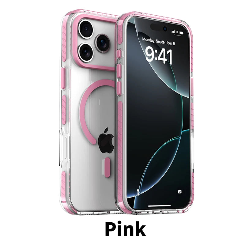 Luxury Clear MagSafe iPhone Case