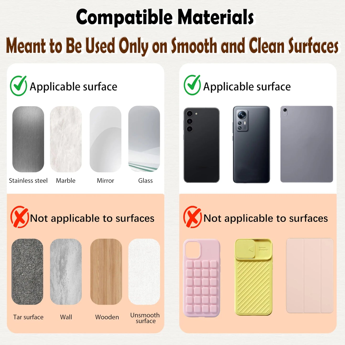 Silicone Suction Cup Phone Holder Pad