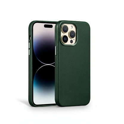 Luxury Magnetic Leather MagSafe iPhone Case