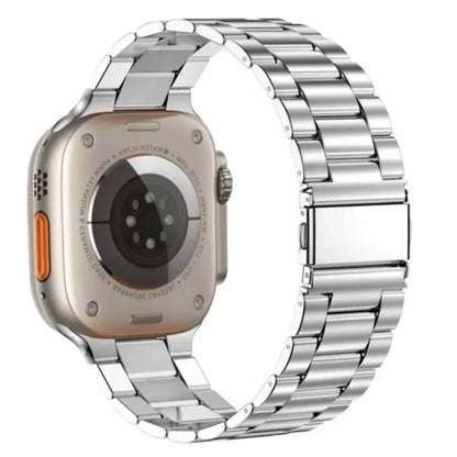 Stainless Steel Strap for Apple Watch band 44mm 45mm 38-42-40-41mm Metal link Bracelet iWatch series 10 8 7 6 5 4 3 se Ultra 49m