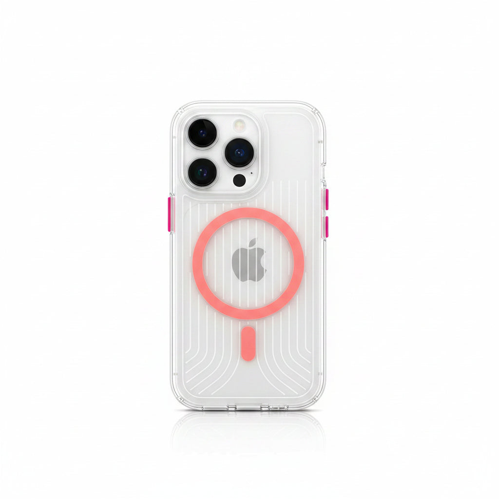 Transparent MagSafe Military Armor iPhone Case