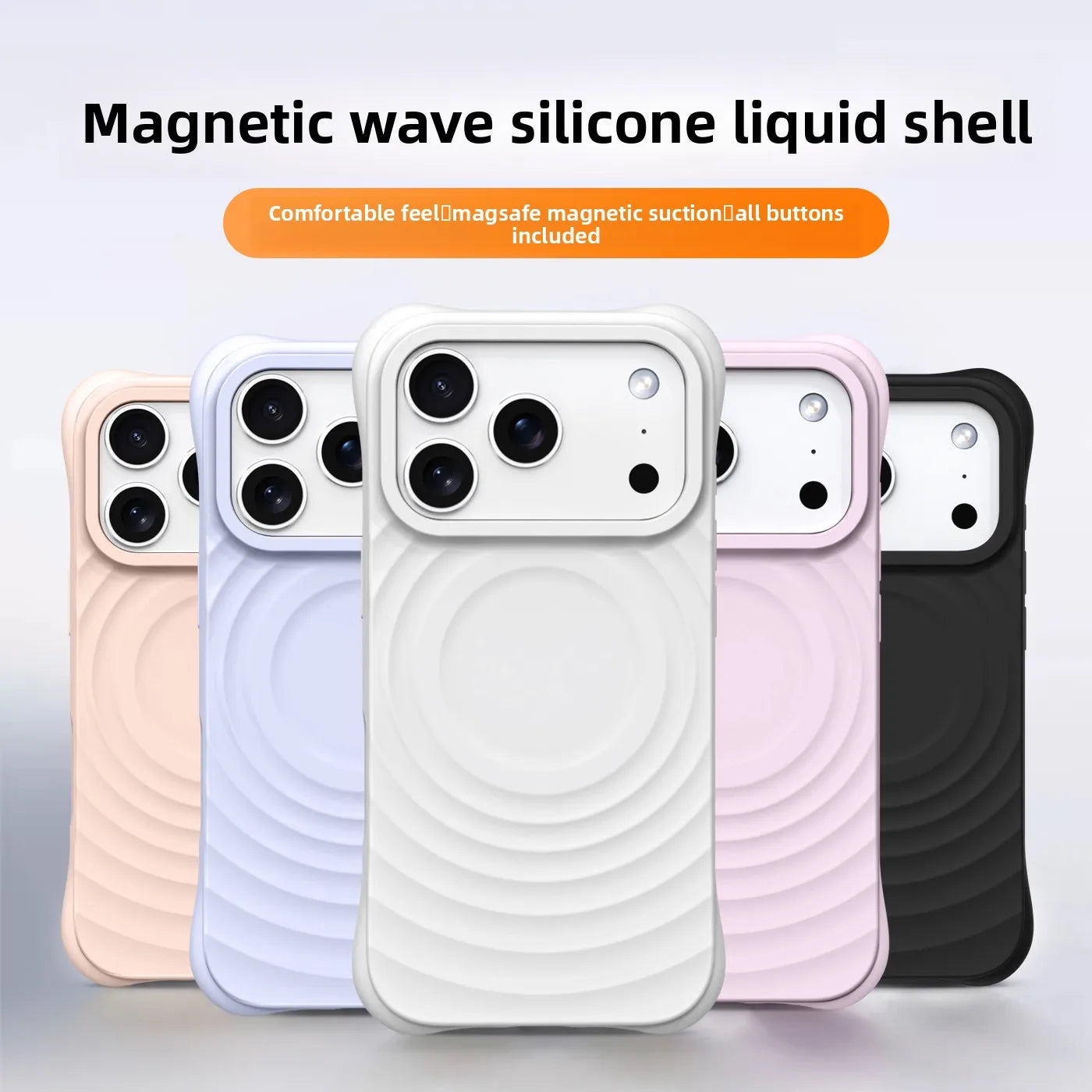 Water Ripple MagSafe Silicone iPhone Case