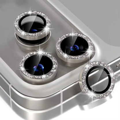Diamond Metal Camera Lens Protector for iPhone