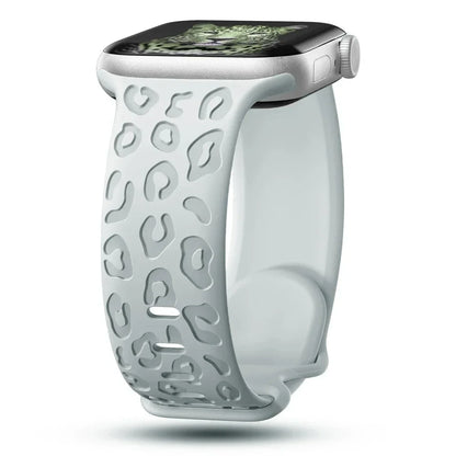 Engraved Silicone Apple Watch Band