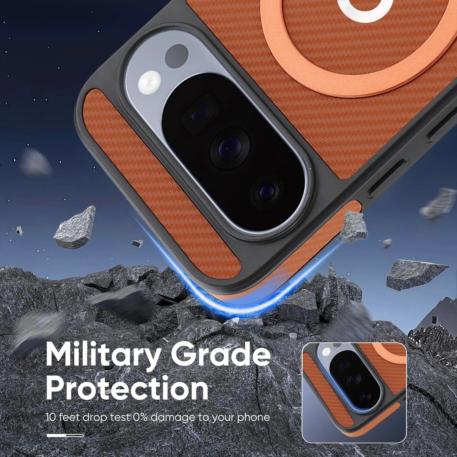Carbon Elite | Magnetic Leather Case