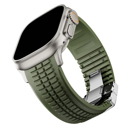 Sport Silicone Apple Watch Band with Metal Buckle