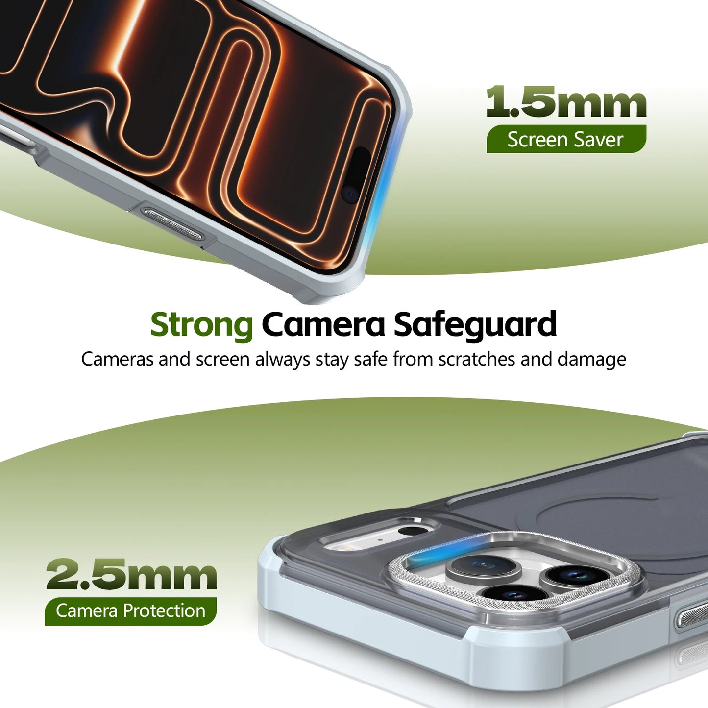 Funda de iPhone Clear Matte MagSafe Armor