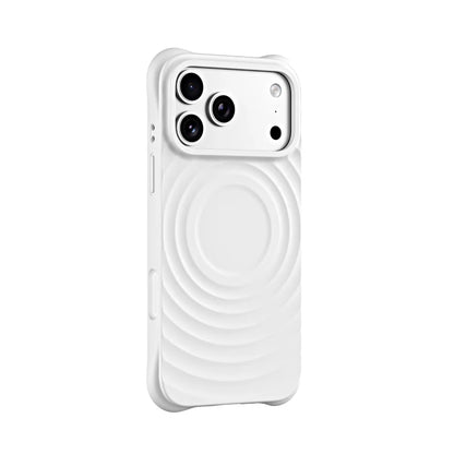 Luxury Wave Pattern Phone Case For iPhone 17 Air 16 15 14 Plus 13 Pro Max For Magsafe Liquid Silicone Anti-Scratch Case Cover