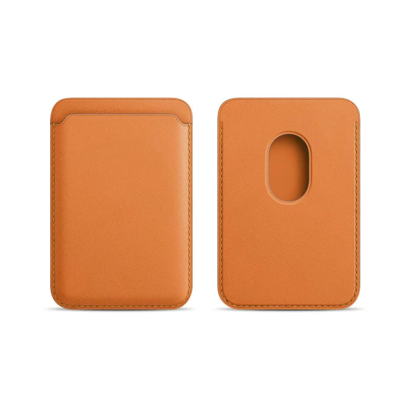 MagSafe Magnetic Leather Card Holder Case