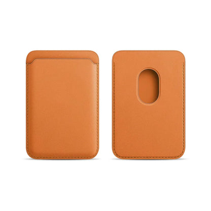 MagSafe Magnetic Leather Card Holder Case