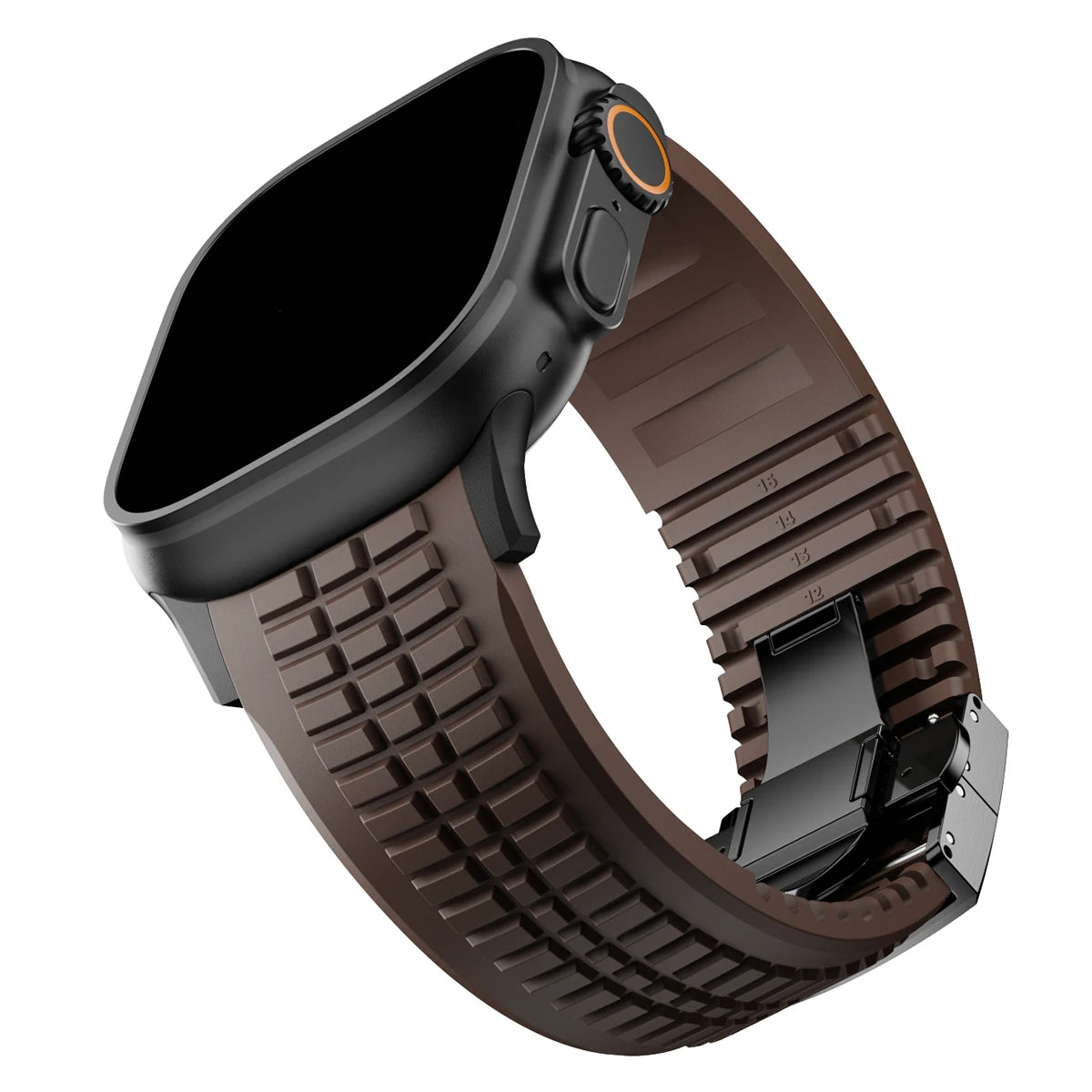 Sport Silicone Apple Watch Band with Metal Buckle