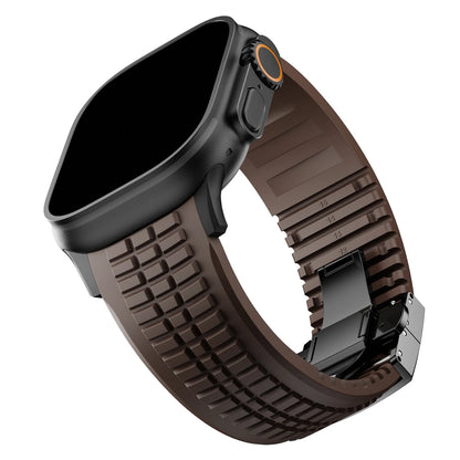Sport Silicone Apple Watch Band with Metal Buckle
