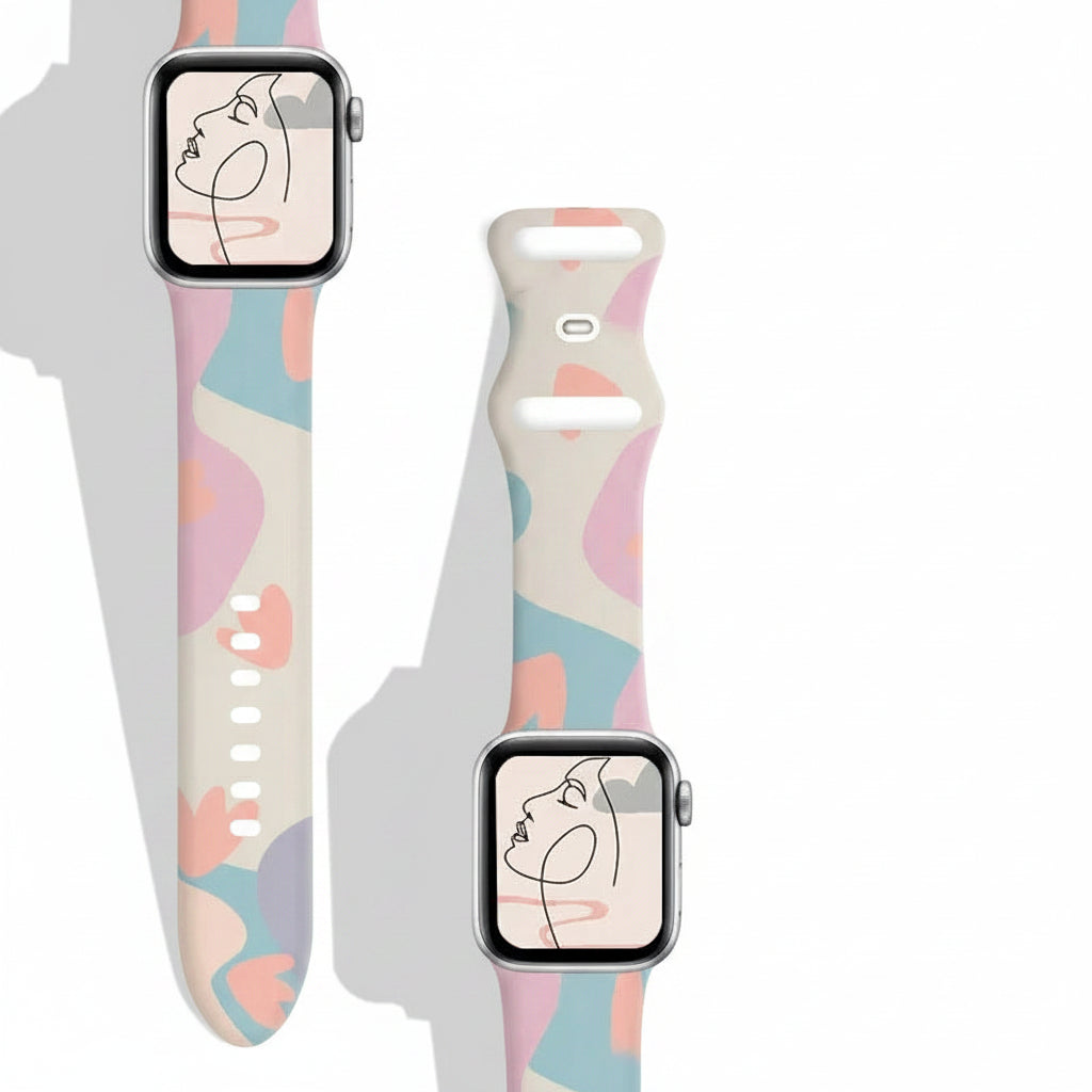 Black Unity Silicone Apple Watch Band