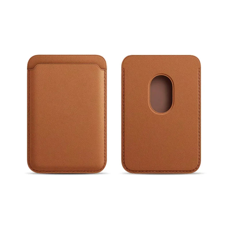MagSafe Magnetic Leather Card Holder Case