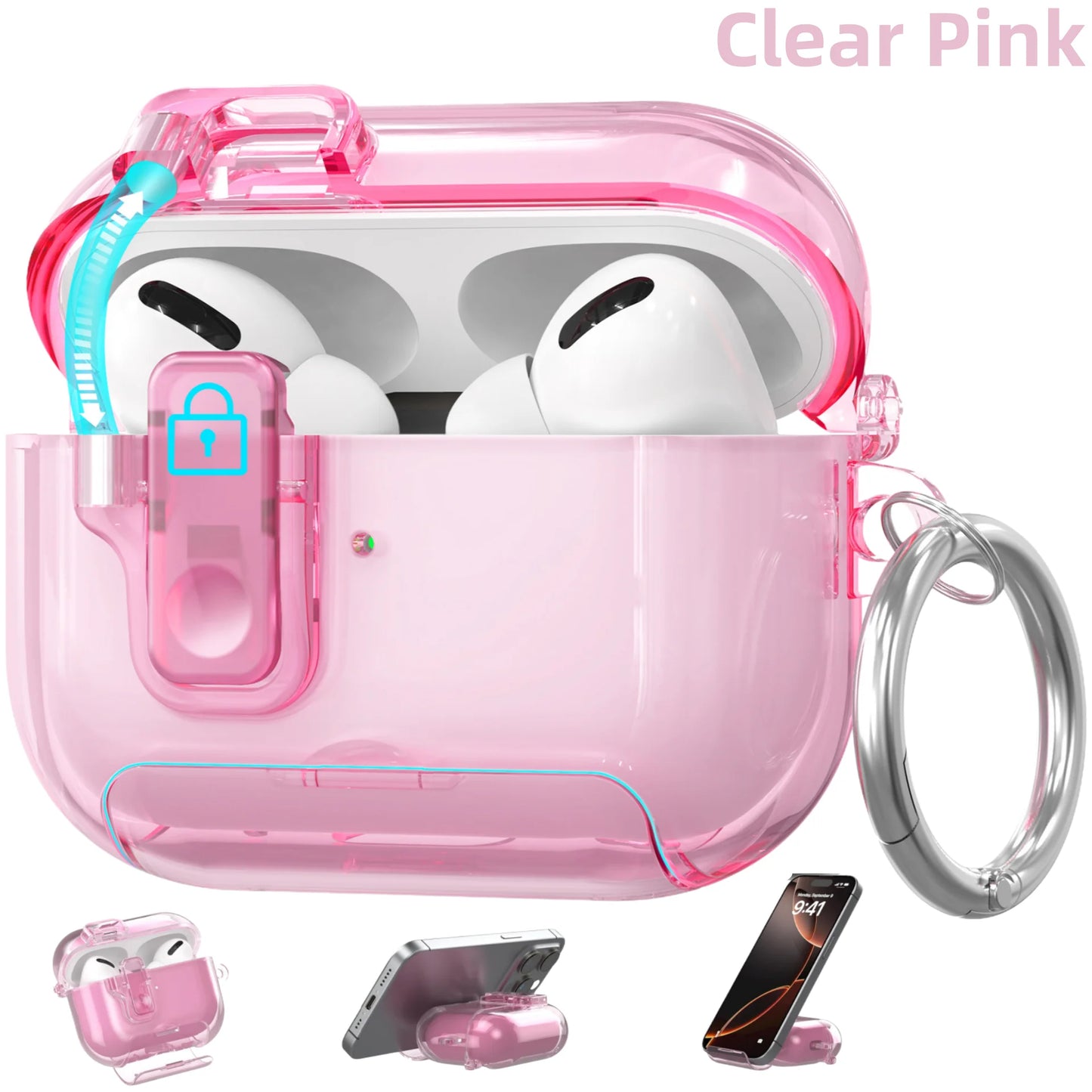 Clear Magnetic Lock AirPods Pro 3 Case