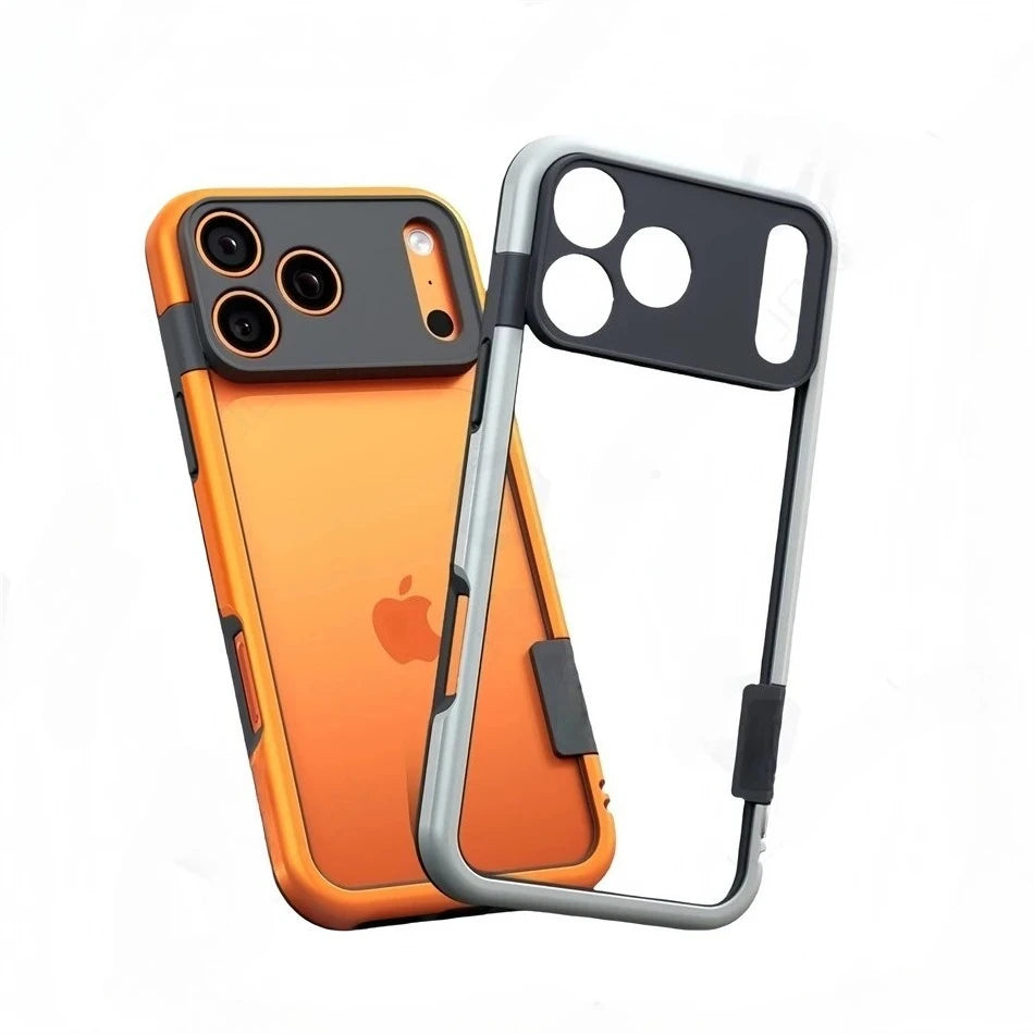 New Silicone Frame Slim Bare-bones Feel Case For iPhone 17 16 15 14 Pro Max Camera Full-pack TPU Bumper Shockproof Protect Cover