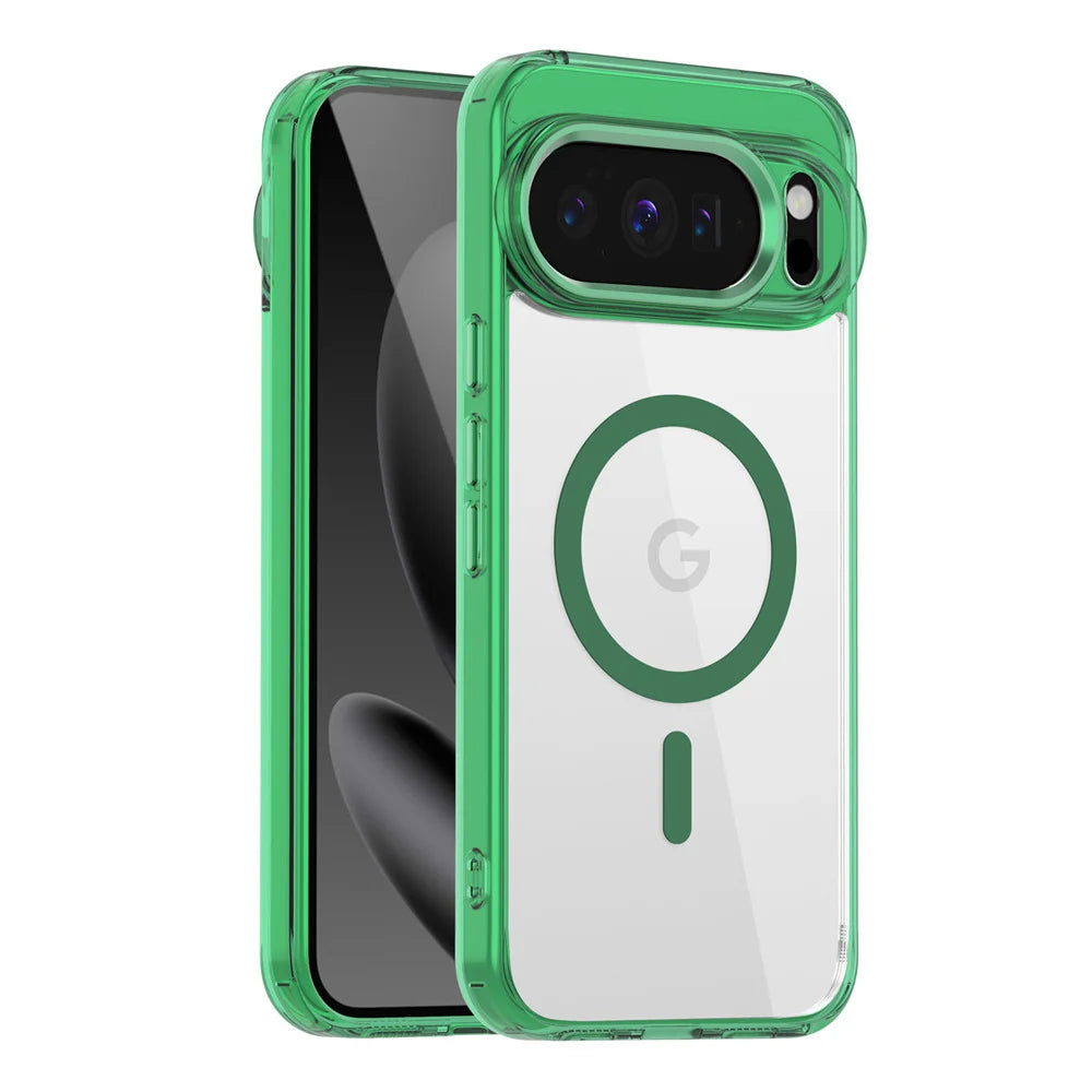 Funda Magnética Transparente de Lujo para Google Pixel