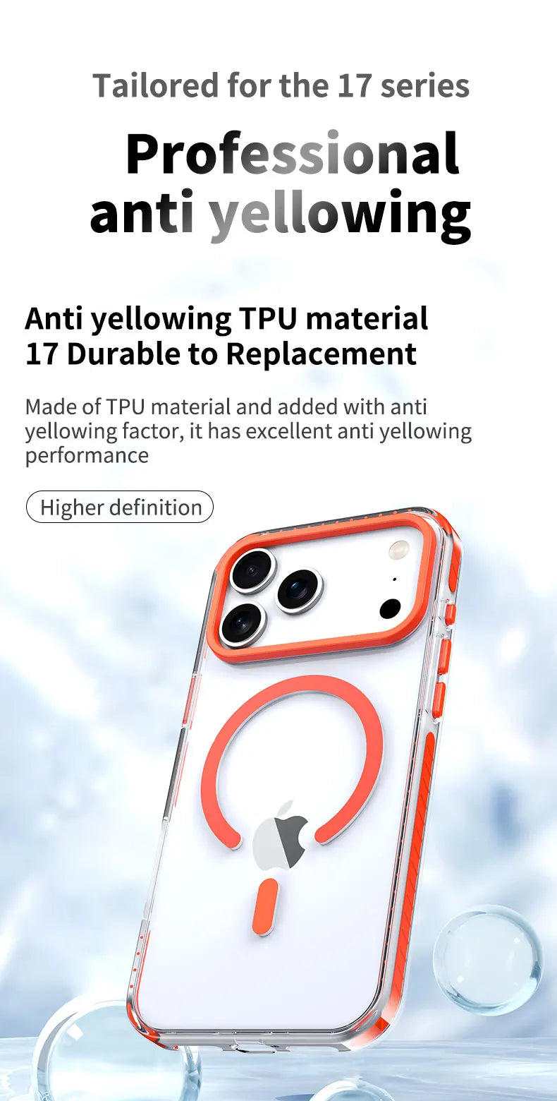 Luxury Clear MagSafe iPhone Case