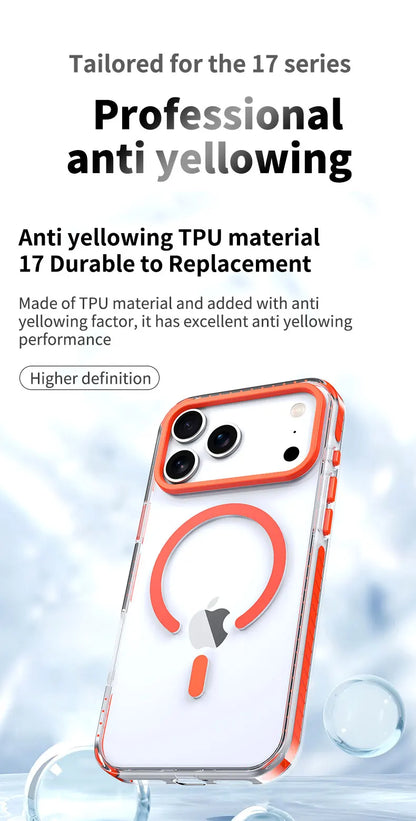 Luxury Clear MagSafe iPhone Case