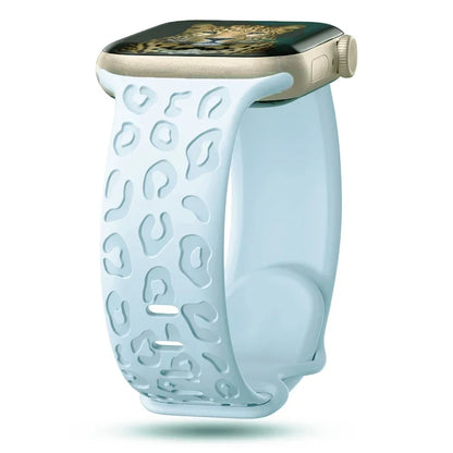 Engraved Silicone Apple Watch Band